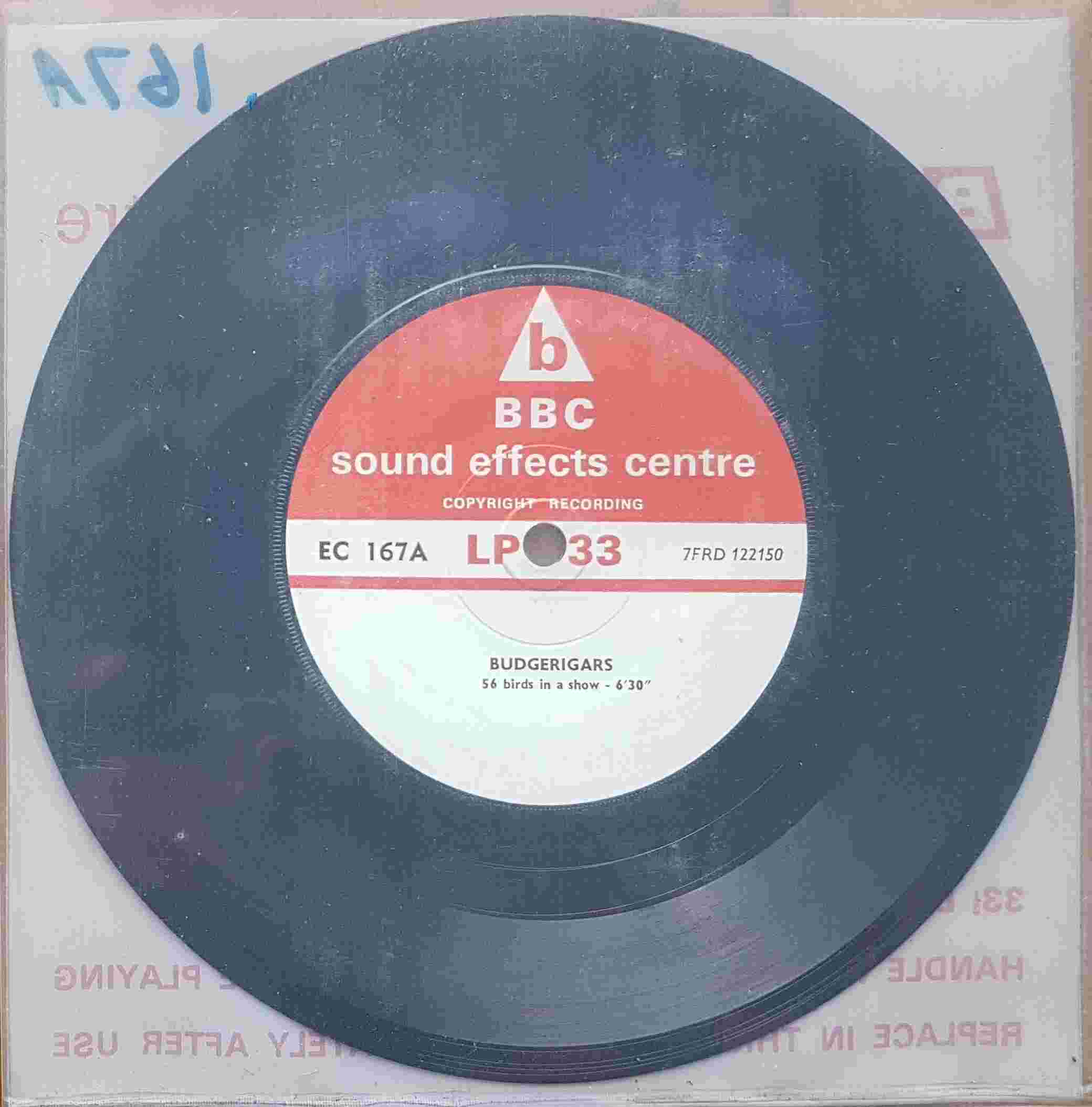 Picture of EC 167A Budgerigars by artist Not registered from the BBC records and Tapes library